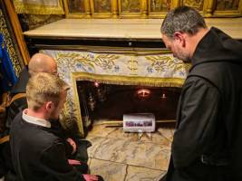 Grotte in der Dormitio-Abtei